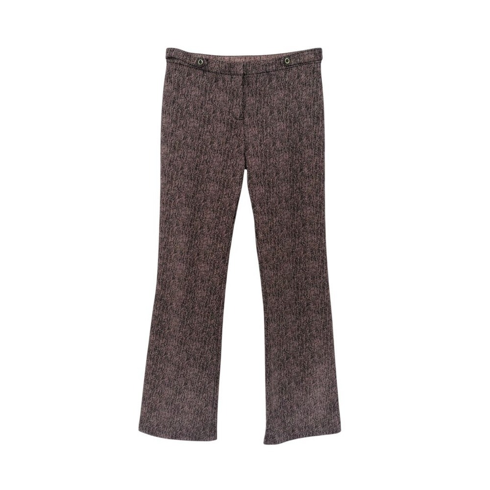 Pinko Dark Academia Herringbone Tweed Flare Leg Trousers Size 29 Whimsigoth